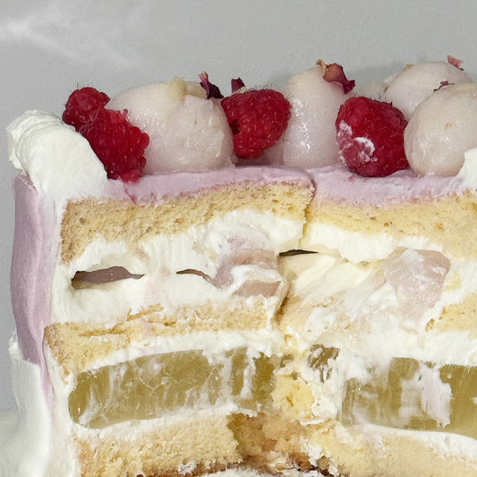 Rose Lychee Cake